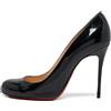 Christian Louboutin Pre-Owned - Pumps in pelle con tacco 120mm - Donna - pelle/pelle/pelle lucida - 36.5 - Nero