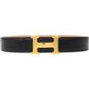 Hermès Pre-Owned - Cintura Constance 1996 - Donna - pelle di vitello - Taglia unica - Nero