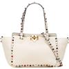 Valentino Garavani Pre-Owned - Borsa a tracolla Rolling Rockstud Trapeze piccola in pelle 2000-2017 - Donna - pelle di vitello - Taglia unica - Bianco