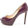 Jimmy Choo Pre-Owned - Pumps in pelle - Donna - pelle verniciata/pelle di vitello/pelle di vitello - 40.5 - Viola