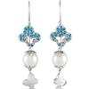 Io Si - Orecchini in oro bianco 18 carati con gemme e perle - Donna - perle/oro bianco 18kt/diamanti - Taglia unica - Argento