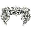Jennifer Gibson Jewellery - Fermaglio Swag anni '40 - Donna - Rhodium Plated Metal - Taglia unica - Argento