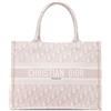 Christian Dior Pre-Owned - Borsa tote con ricamo media in tela ricamata con motivo Oblique 2021 - Donna - tela - Taglia unica - Rosa