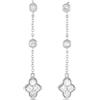 LB Exclusive - Orecchini pendenti in oro bianco 14 carati con diamanti - Donna - diamanti/oro bianco 14kt - Taglia unica - Argento