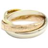 Cartier - Anello Trinity in oro 18 carati anni 2010 - Donna - oro bianco 18kt/oro rosa 18kt/oro giallo 18kt - 51