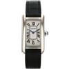 Cartier - Tank Américaine 19mm in oro bianco 18 carati 2000 - Donna - oro bianco 18kt/vetro zaffiro/pelle - Taglia unica
