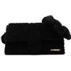 Jacquemus Pre-Owned - Borsa a spalla Le Bambidou in shearling 2024-2025 - Donna - Furs & Skins/cotone e paglia - Taglia unica - Nero
