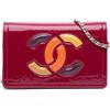 CHANEL Pre-Owned - Borsa a tracolla CC Lipstick con finitura lucida e catena 2012 - Donna - pelle lucida - Taglia unica - Rosa