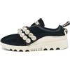 Miu Miu Pre-Owned - Sneakers con strass - Donna - velluto/tessuto/gomma - 35.5 - Blu