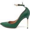 Valentino Garavani Pre-Owned - Pumps con borchie 100mm - Donna - pelle/pelle/pelle - 36 - Verde