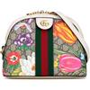 Gucci Pre-Owned - Borsa a tracolla Ophidia Flora Dome piccola anni 2000-2015 - Donna - pelle di vitello/tessuto - Taglia unica - Marrone