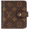 Louis Vuitton Pre-Owned - Portafoglio Bi-fold Compact piccolo con monogramma 2001 - Donna - tela - Taglia unica - Marrone