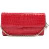 Christian Dior Pre-Owned - Portafoglio con effetto coccodrillo goffrato anni 2010 - Donna - pelle di vitello - Taglia unica - Rosa