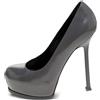 Saint Laurent Pre-Owned - Pumps in pelle con tacco 140mm - Donna - pelle/pelle/pelle lucida - 37 - Grigio