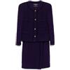 CHANEL Pre-Owned - Tailleur con gonna 1993 - Donna - lana/nylon/alpaca - Taglia unica - Viola