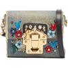 Dolce & Gabbana Pre-Owned - Borsa a spalla Lucia - Donna - Denim/pelle - Taglia unica - Blu