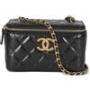 CHANEL Pre-Owned - Trousse trapuntata - Donna - pelle - Taglia unica - Nero