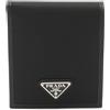 Prada Pre-Owned - Portafoglio bi-fold anni 2020 - Uomo - nylon/Pelle Saffiano - Taglia unica - Nero