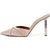 Malone Souliers - Mules Josephine 100mm Pre-owned - Donna - pelle di vitello/pelle di vitello/raso - 39.5 - Toni neutri
