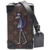 Louis Vuitton Pre-Owned - Pouch per smartphone Soft Trunk 2020 - Uomo - PVC/pelle di vitello - Taglia unica - Nero