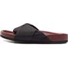Celine Pre-Owned - Sandali slides con design a incrocio - Donna - gomma/neoprene/pelle - 37 - Nero