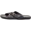 Louis Vuitton Pre-Owned - Sandali con placca logo - Uomo - pelle/gomma/Denim/pelle - 42.5 - Blu