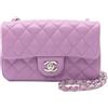 CHANEL Pre-Owned - Borsa a spalla matelassé 20 mini 2019 - Donna - pelle di agnello - Taglia unica - LIGHT PURPLE