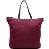 Prada Pre-Owned - Borsa tote convertibile in tessuto con zip 2013-2025 - Donna - nylon - Taglia unica - Rosso
