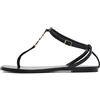 Saint Laurent Pre-Owned - Sandali con logo Cassandre - Donna - pelle/pelle/gomma/pelle - 36.5 - Nero