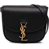Saint Laurent Pre-Owned - Borsa a tracolla Kaia piccola in pelle con monogramma 2020 - Donna - pelle di vitello - Taglia unica - Nero