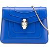 Bvlgari Pre-Owned - Borsa a tracolla squadrata Serpenti Forever in pelle con catena 2021-2025 - Donna - pelle di vitello - Taglia unica - Blu