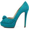 Christian Louboutin Pre-Owned - Sandali Jenny 145mm - Donna - pelle scamosciata/pelle/pelle - 37.5 - Verde