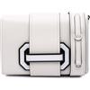 Prada Pre-Owned - Borsa a tracolla City Calf Plex con nastro 2010-2025 - Donna - pelle di vitello - Taglia unica - Bianco
