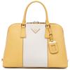 Prada Pre-Owned - Borsa a tracolla Lux Promenade media in pelle Saffiano bicolore 2010-2025 - Donna - pelle - Taglia unica - Giallo
