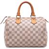 Louis Vuitton Pre-Owned - Borsa Speedy 25 Boston in tela Damier Azur 2007 - Donna - pelle/tela - Taglia unica - Bianco