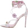 Sophia Webster - x LoveShackFancy Sandali Wildflower 100mm Pre-owned - Donna - pelle/PVC/pelle/pelle - 41 - Rosa