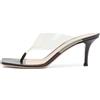 Gianvito Rossi - Sandali con fascia trasparente 75mm Pre-owned - Donna - pelle/pelle/pelle/PVC/PVC - 38.5 - Bianco