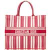 Christian Dior Pre-Owned - Borsa tote Book grande a righe 2018 - Donna - tela - Taglia unica - Rosso