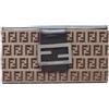 Fendi Pre-Owned - Portafoglio con motivo Zucchino 1990-2000 - Donna - tela/pelle di vitello - Taglia unica - Toni neutri