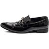 Gucci Pre-Owned - Mocassini in pelle con morsetto - Uomo - pelle/pelle lucida/pelle - 42 - Nero