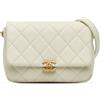 CHANEL Pre-Owned - Borsa a tracolla Melody Flap piccola in pelle Caviar trapuntata 2021-2023 - Donna - pelle caviar - Taglia unica - Bianco
