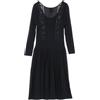 CHANEL Pre-Owned - Abito Coco Mark 1986-1988 - Donna - viscosa/poliestere - 38 - Nero