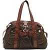 Givenchy Pre-Owned - Borsa a spalla con monogramma - Donna - pelle di vitello/nylon/nylon - Taglia unica - Marrone