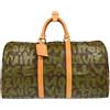 Louis Vuitton Pre-Owned - Borsone Graffiti Keepall 50 2001 - unisex - pelle/tela/PVC - Taglia unica - Verde