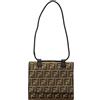 Fendi Pre-Owned - Borsa a spalla con motivo Zucca XXI secolo - Donna - pelle di vitello/tela - Taglia unica - Marrone