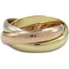 Cartier - Anello Trinity in oro 18 carati anni 2010 - unisex - oro rosa 18kt/oro giallo 18kt/oro bianco 18kt - Taglia unica