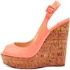 Christian Louboutin Pre-Owned - Sandali a punta aperta 140mm - Donna - pelle lucida/pelle/pelle - 40.5 - Rosa