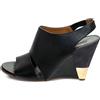Chloé Pre-Owned - Sandali Eliza 105mm con zeppa - Donna - pelle lucida/gomma/pelle di vitello - 39.5 - Black