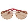 Chopard Pre-Owned - Occhiali da sole - Donna - cristalli/acetato/metallo - Taglia unica - Rosso