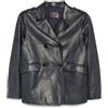 Prada Pre-Owned - Blazer in pelle - Donna - pelle - 38 - Blu
